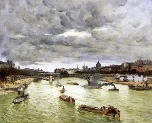 Parigi, la Senna e il Ponte Alessandro III, 1896